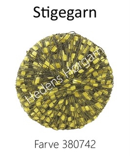 Stigegarn farve 380742 sort og gul